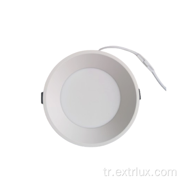 LED gömme yuvarlak alüminyum anti-parlama downlight 12W